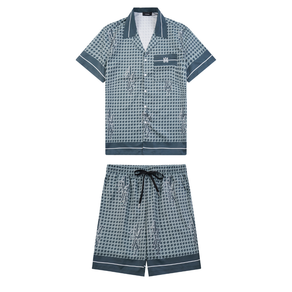 Amr Staggard Silk Short Set