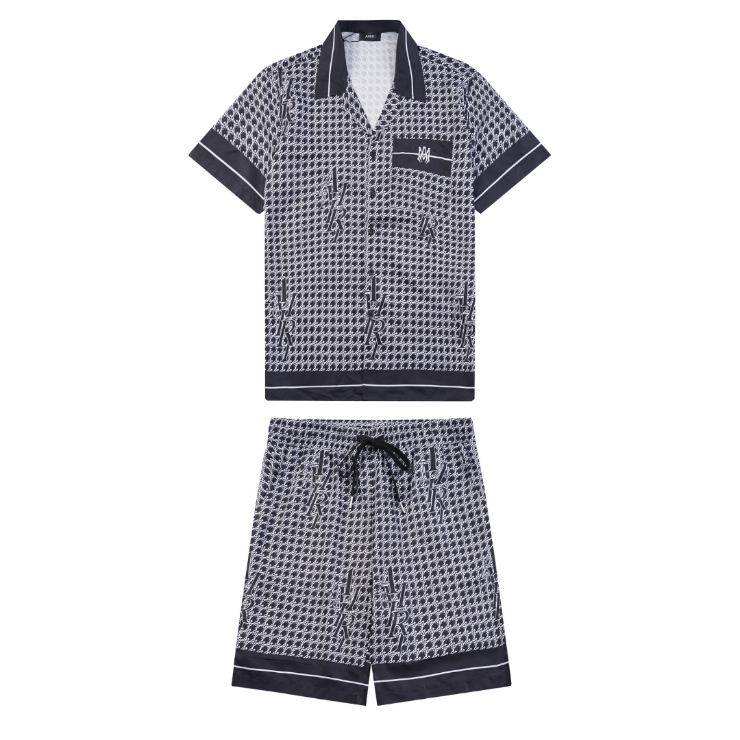 Amr Staggard Silk Short Set