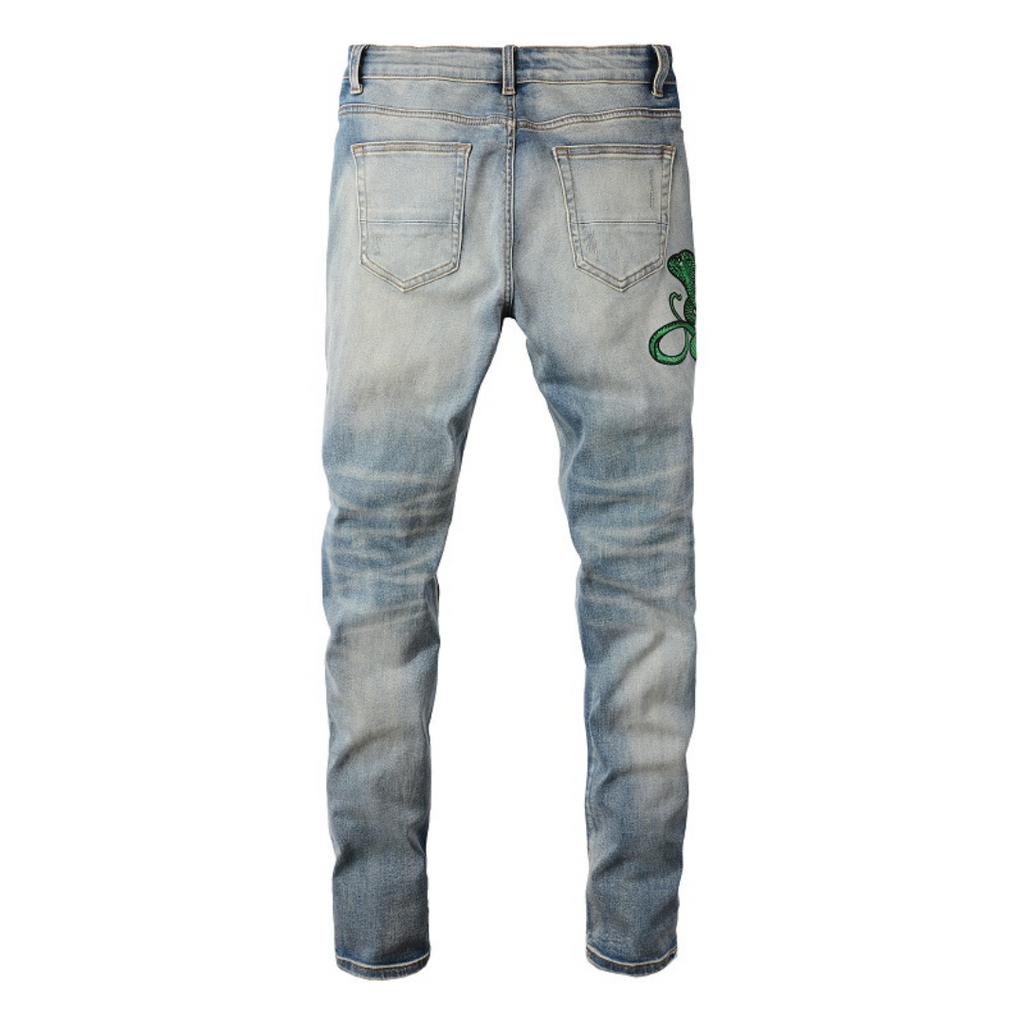 Amr Snake Blue Jeans