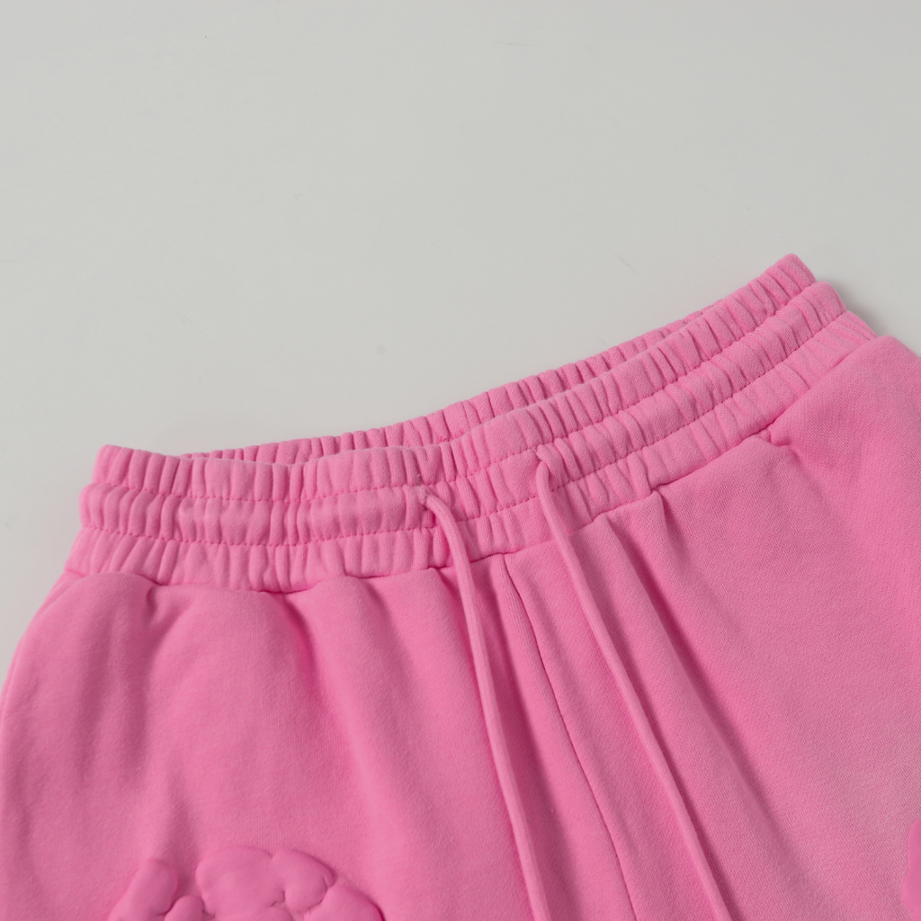 Denim Trs Pink Set