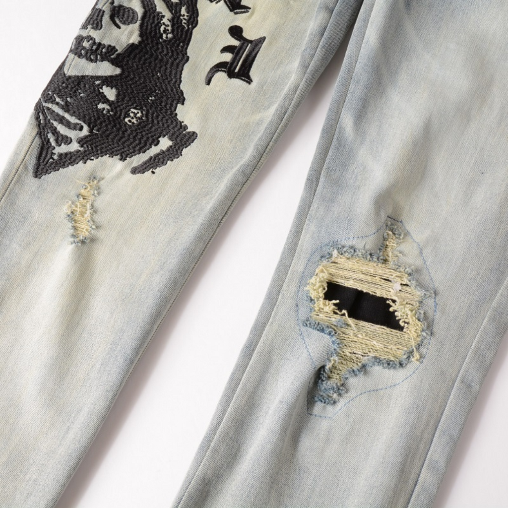 Amr Logo Black Jeans