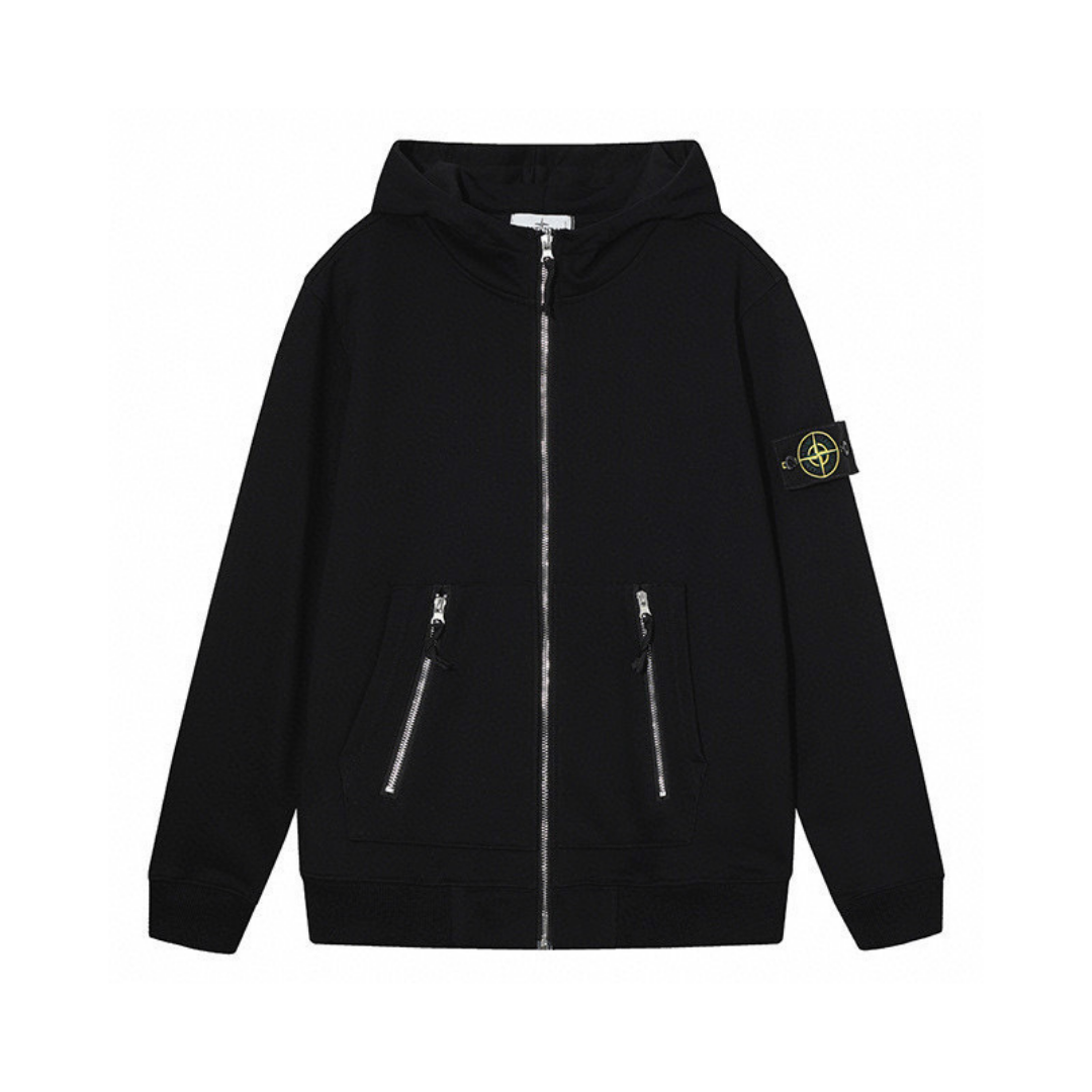 Stone Monogram 2.0 Zip Hoodie
