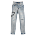 Amr Logo Staggered Jeans