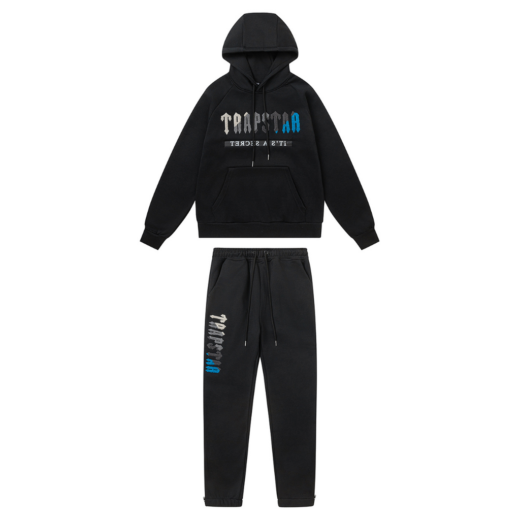 Decoded 2.0 Hooded Black Blue Tracksuit