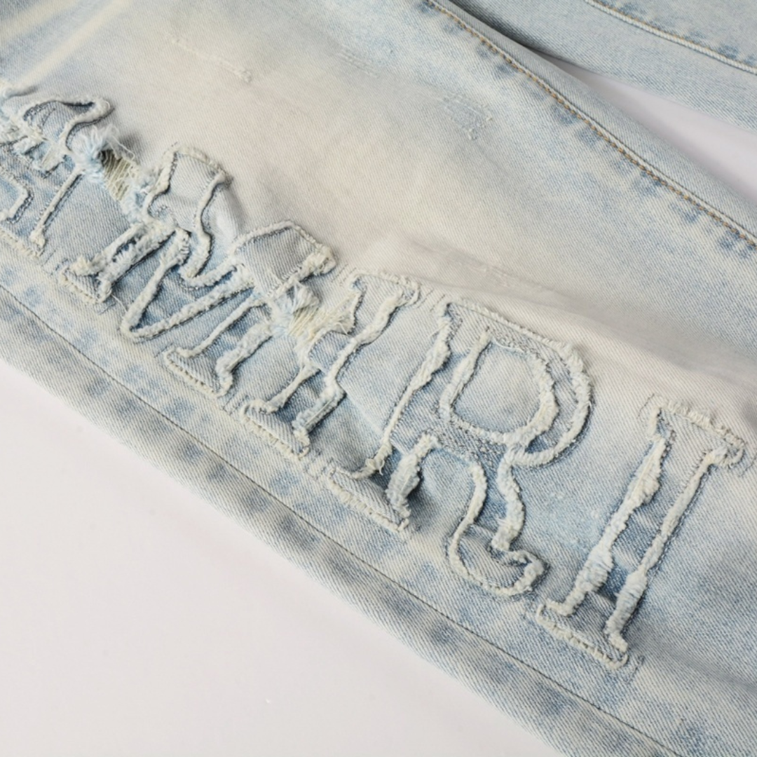 Amr Logo Blue Jeans