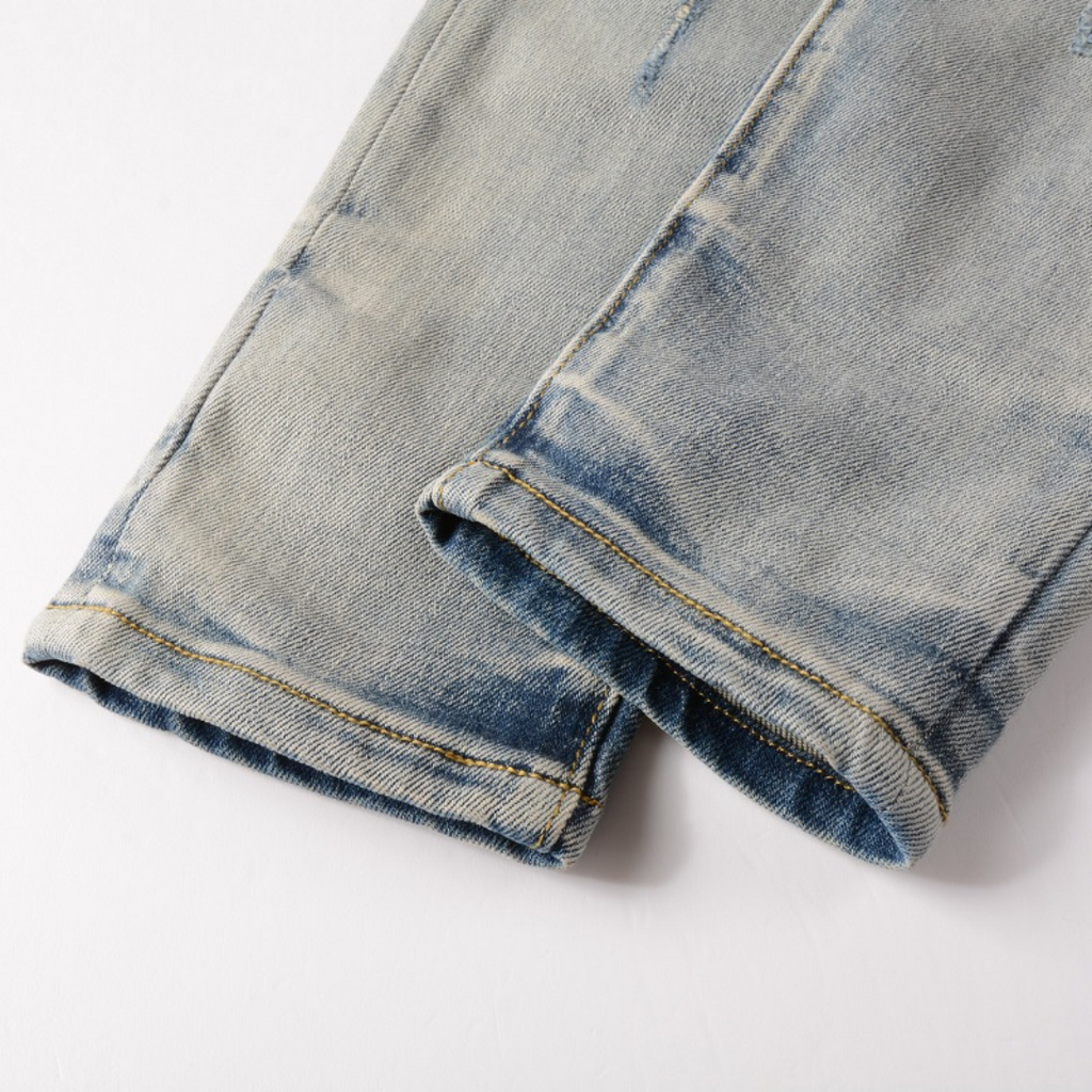 Amr Patch Distressed Jeans