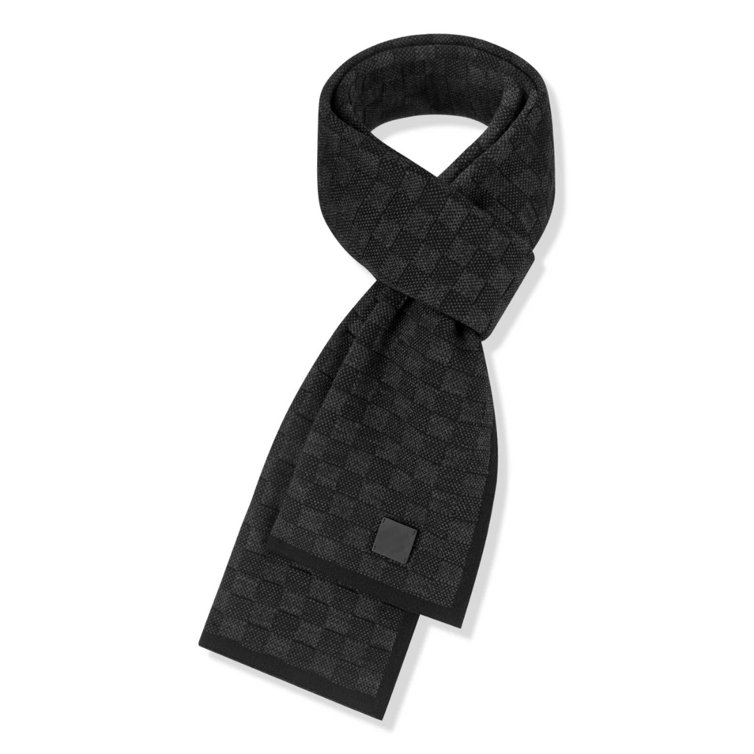 LV Black Scarf & Beanie