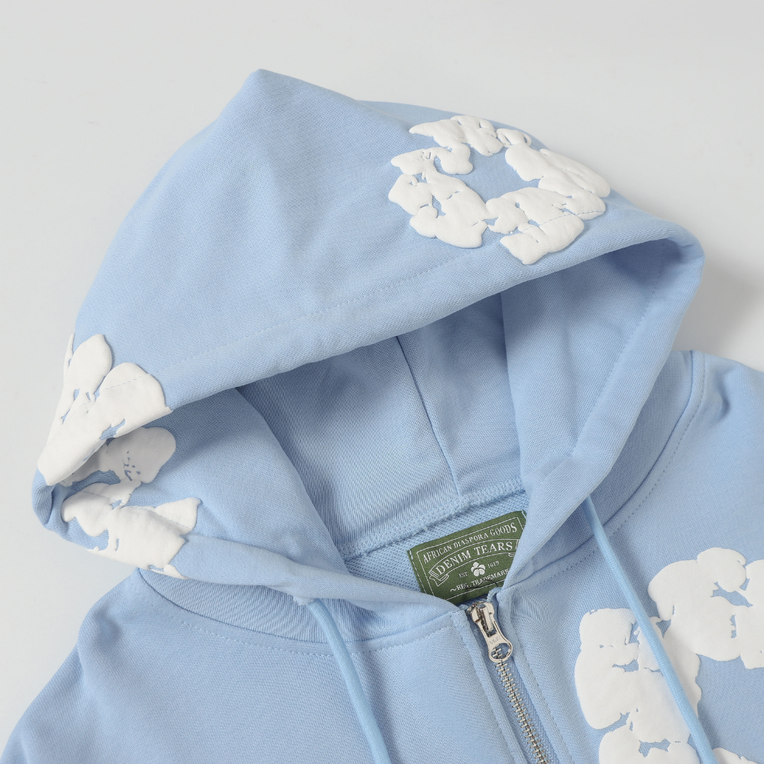 Denim Trs Zip Hoodie