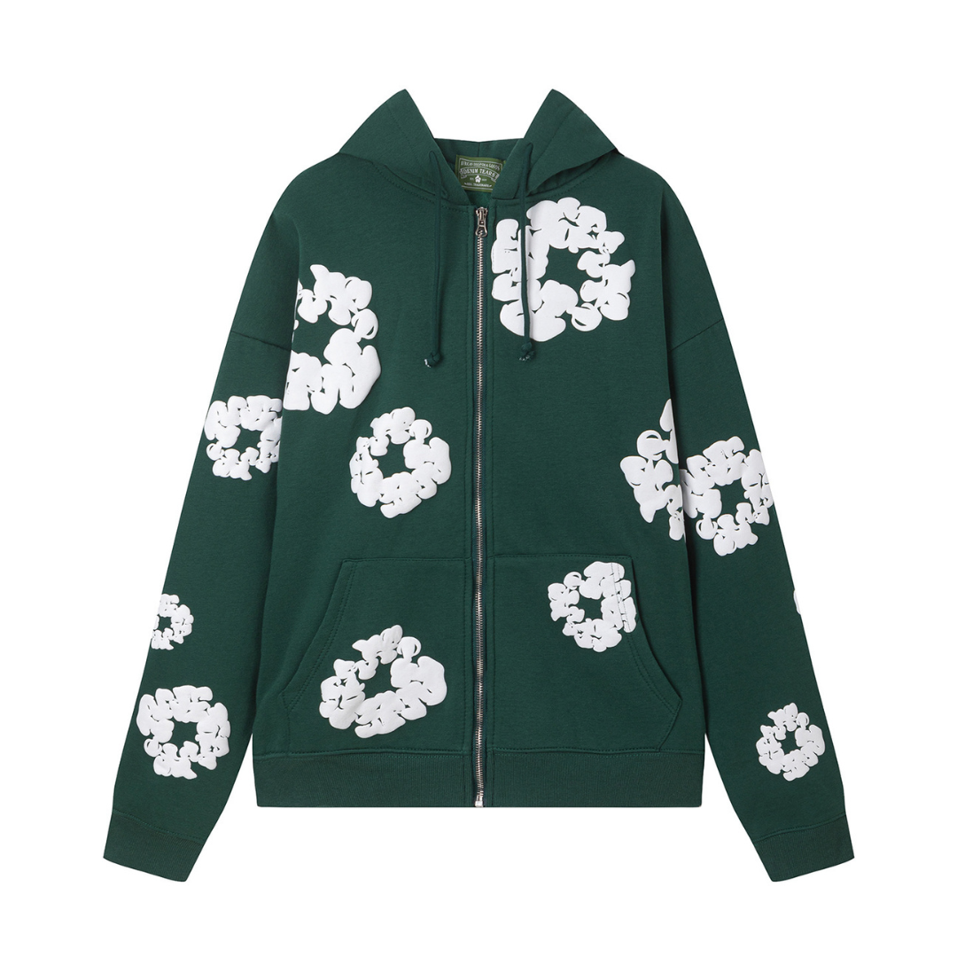Denim Trs Zip Hoodie
