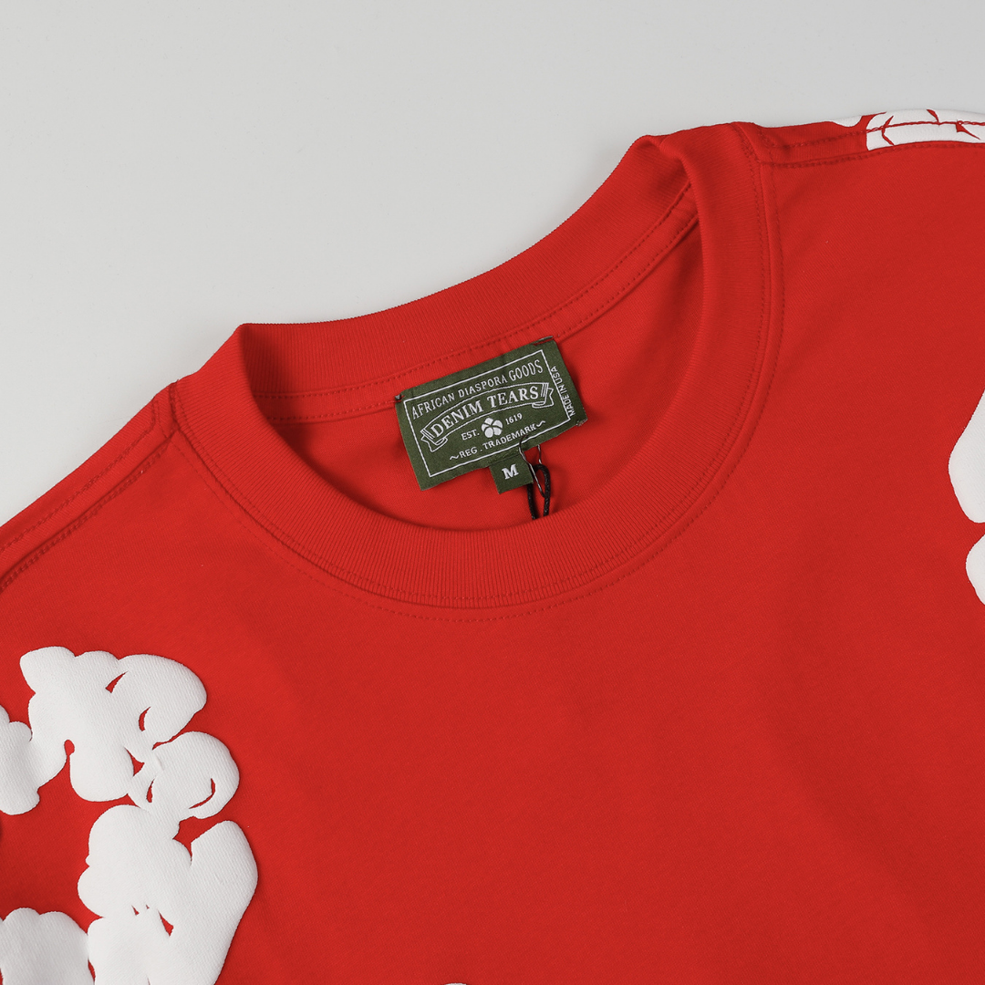Denim Trs Red Short set