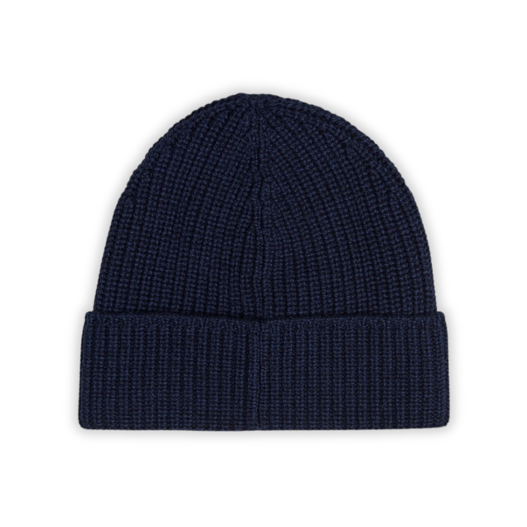 Goose Black Ribbed Beanie