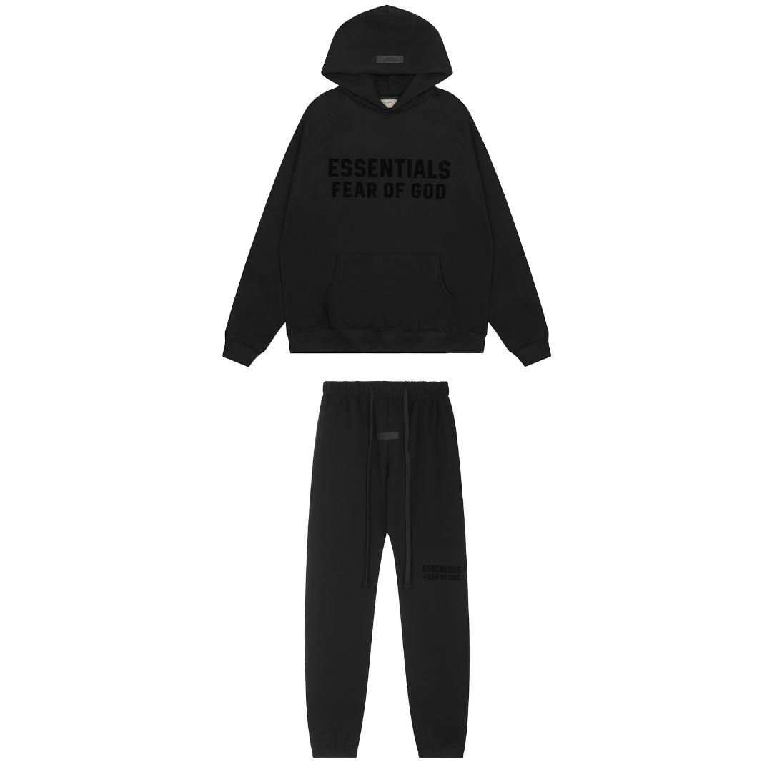 Essentials Black Tracksuit