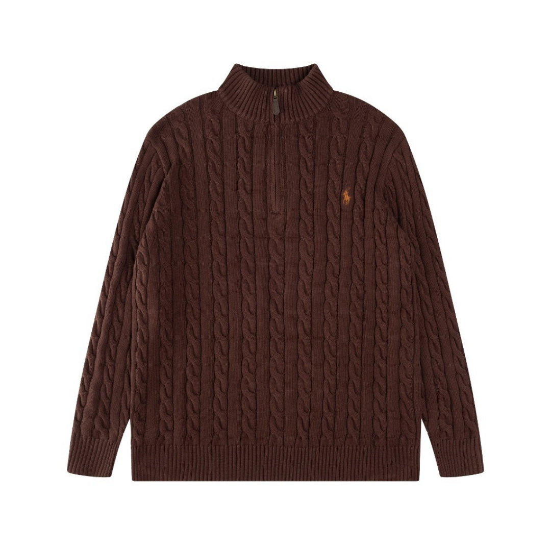 Polo Half Zip Sweater