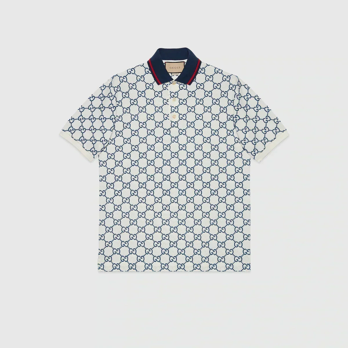 Stretch cotton polo shirt