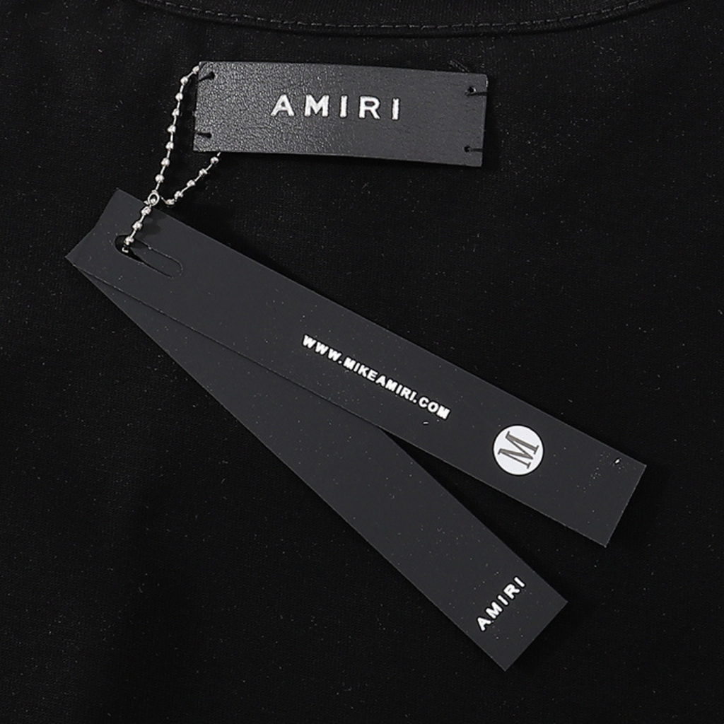 Amr Paint Drip AM Black T-shirt