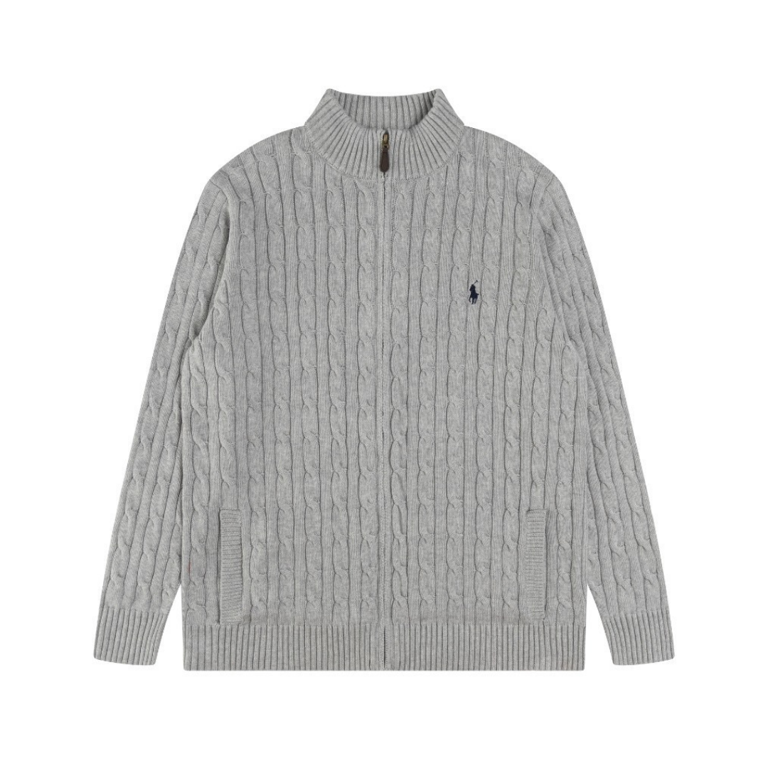 Polo Full Zip Sweater