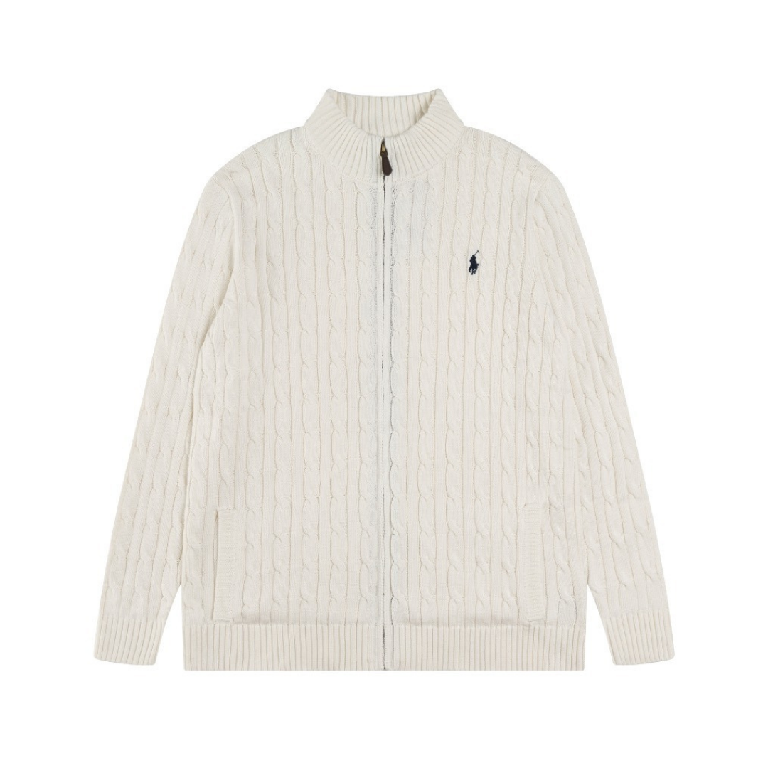 Polo Full Zip Sweater