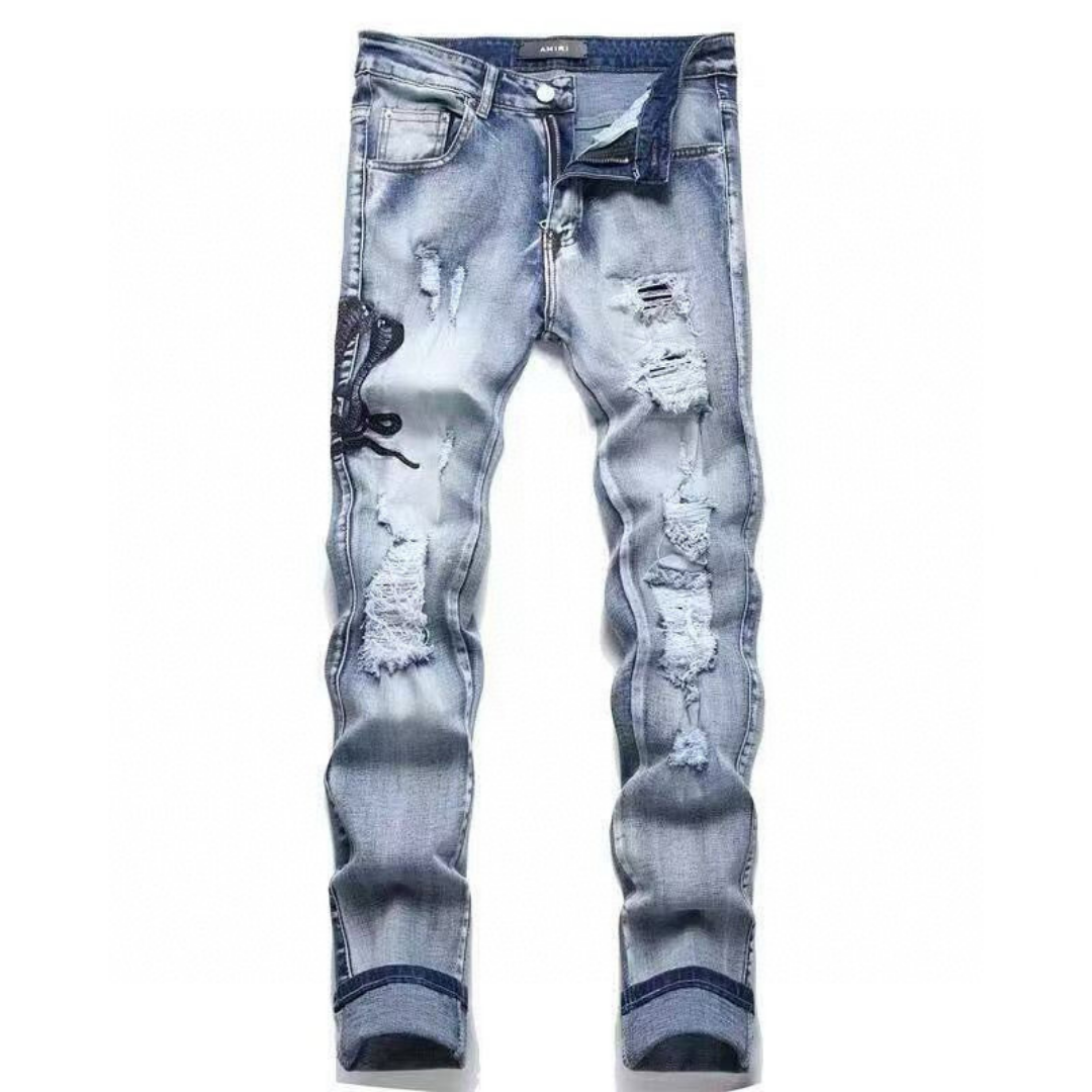 Amr Black Snake Jeans
