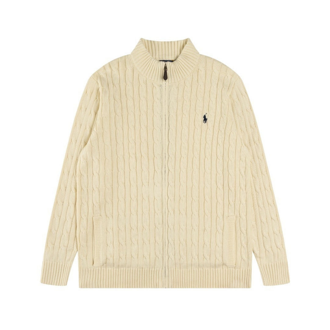 Polo Full Zip Sweater