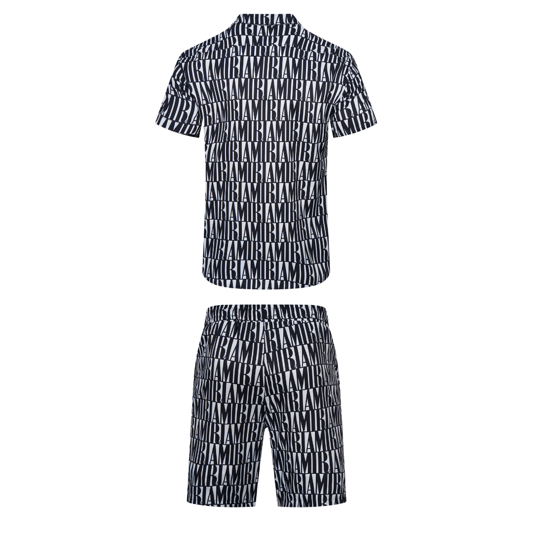 Amr Jacquard Short Set