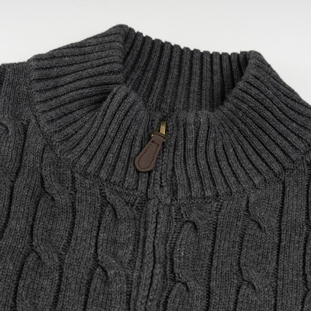 Polo Full Zip Sweater