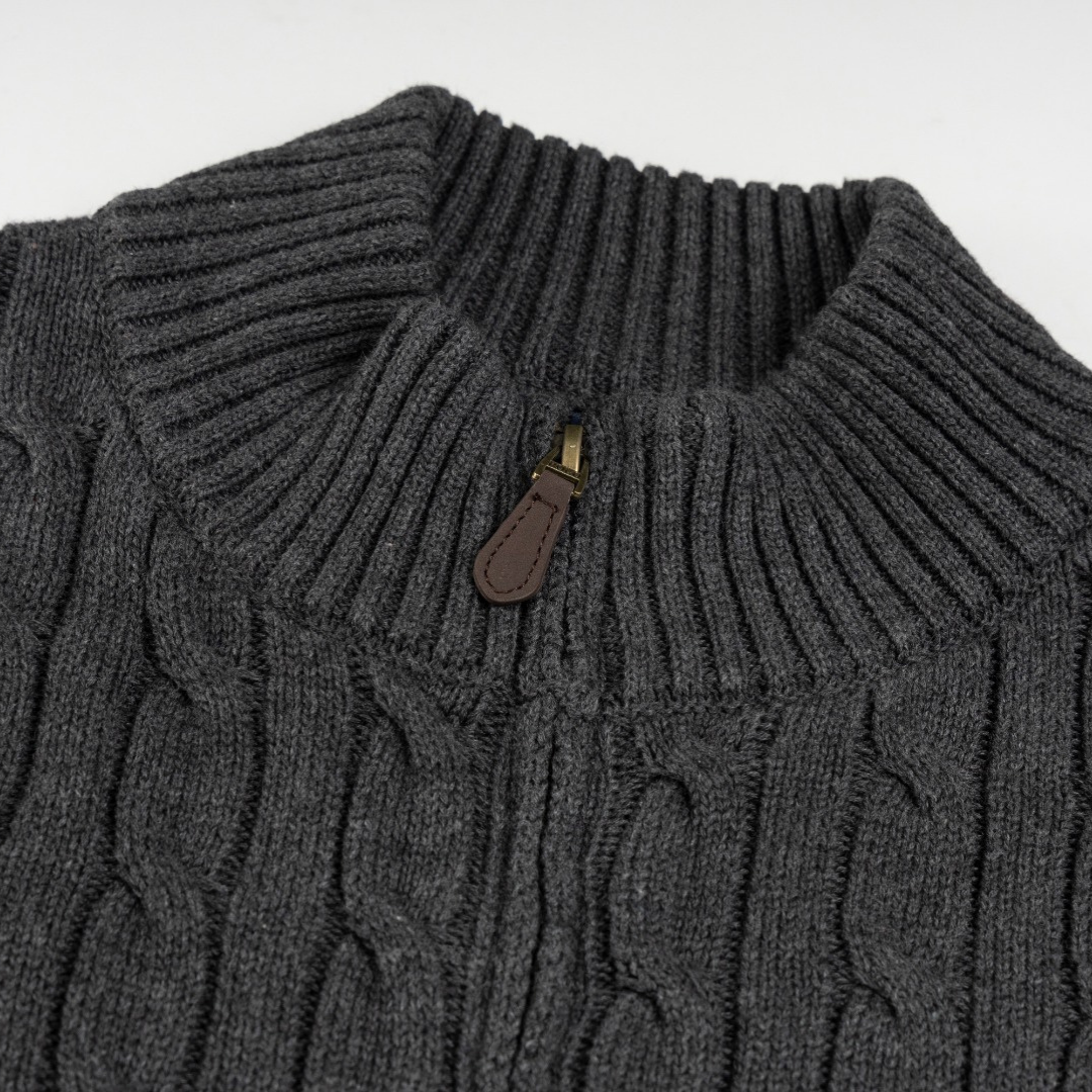 Polo Full Zip Sweater