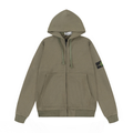 Stone Monogram Zip Hoodie