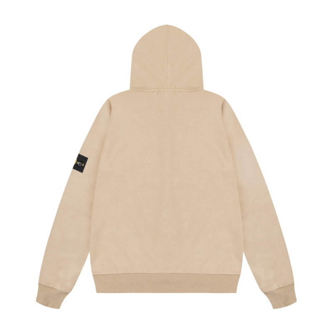 Stone Monogram Zip Hoodie