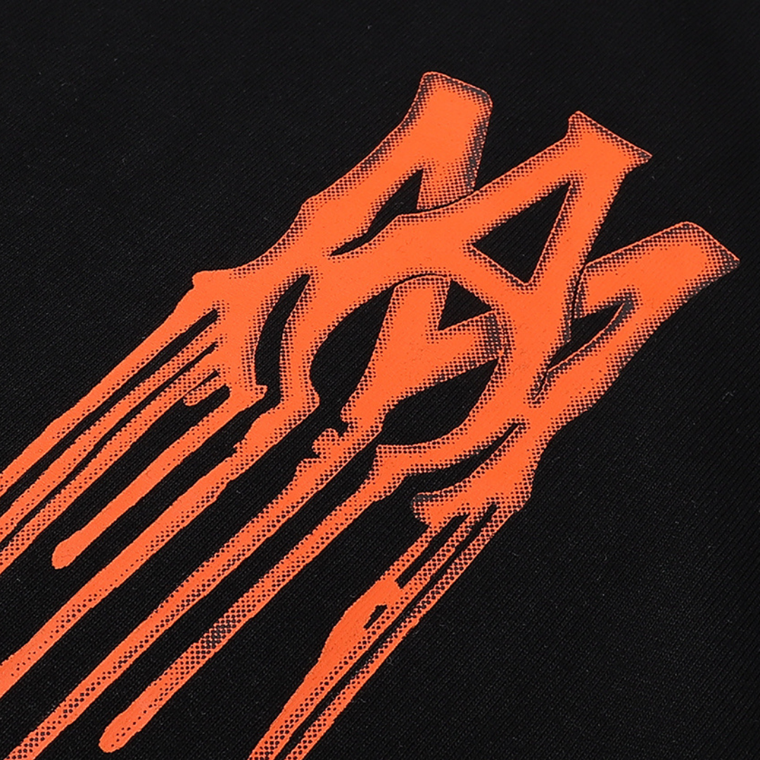 Amr Paint Drip AM Black T-shirt