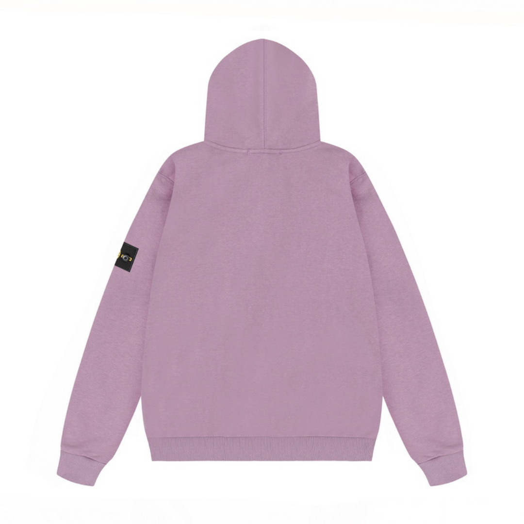 Stone Monogram Zip Hoodie