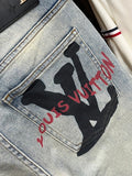 LV skater jeans logo