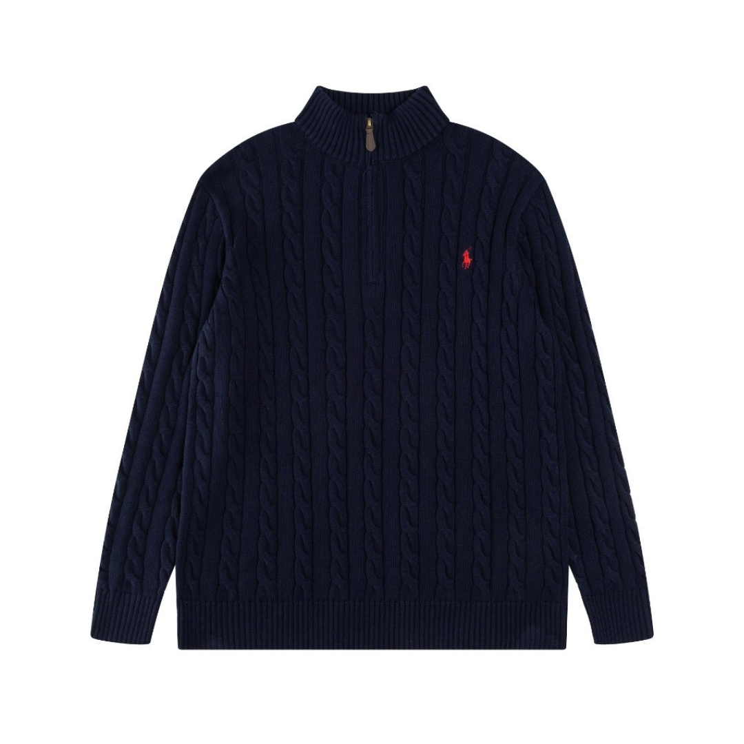 Polo Half Zip Sweater