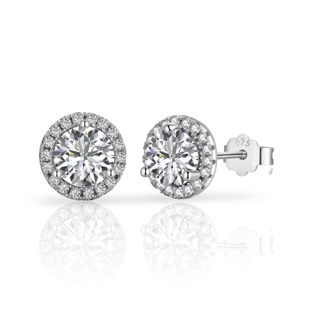 Solitaire Earrings | 925 Sterling Silver