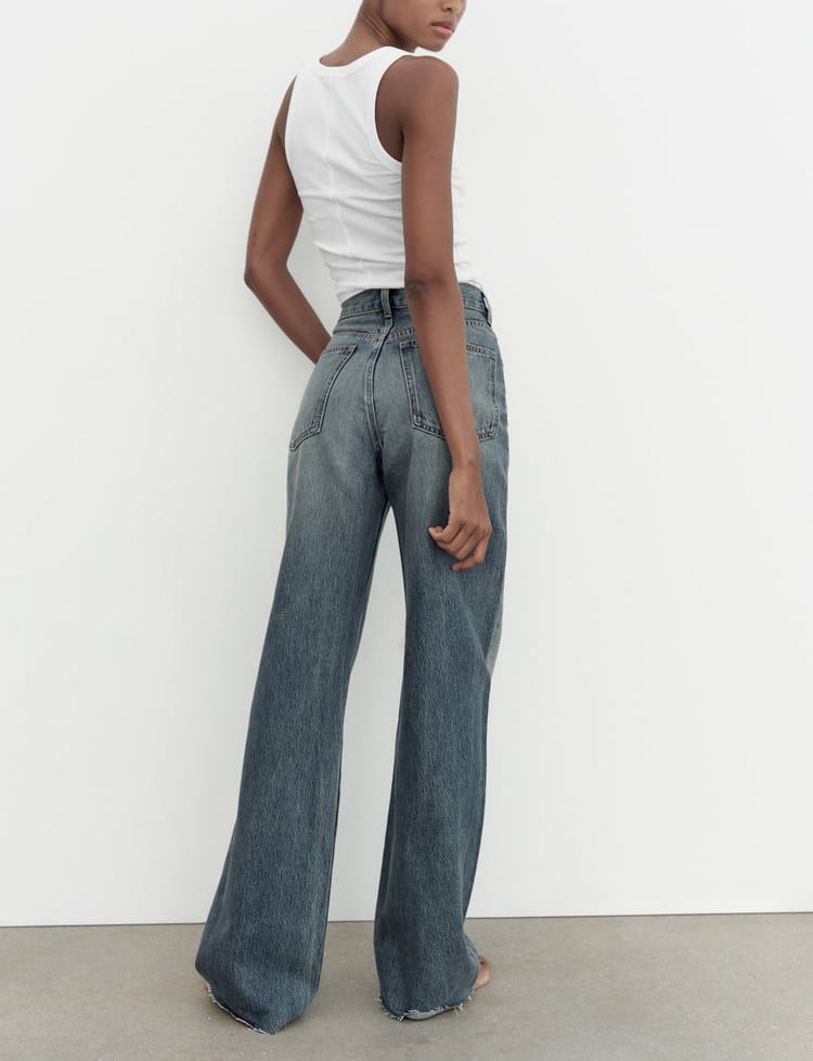 High Waist Wide Leg Jeans
